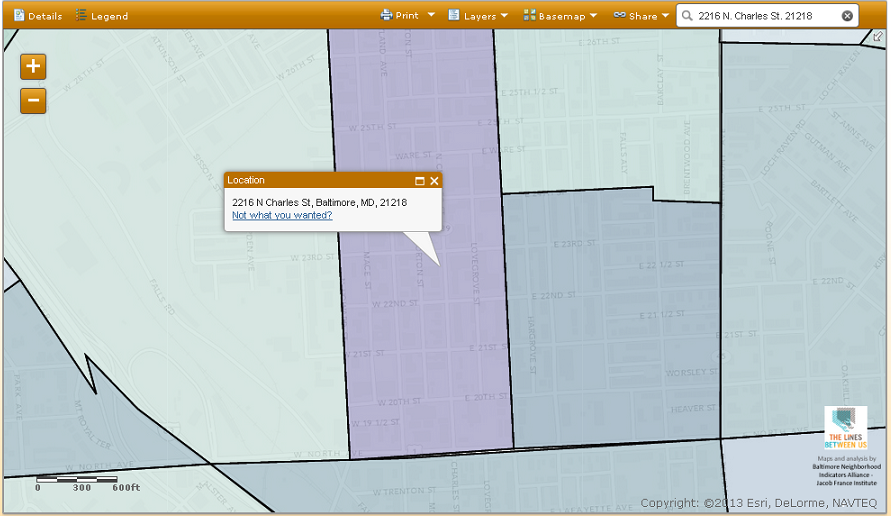 To search by address, type the address (including town and state, or at least a ZIP code) in the box at top right. It will locate the address. Then you can choose your indicators and left-click the tract to see the results.