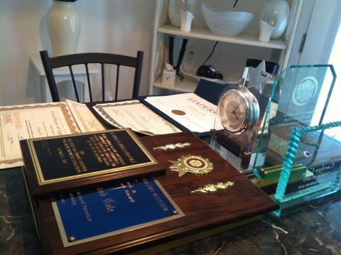 Some of the many awards and commendations Carolyn Cole received in four decades with Baltimore City Public Schools.