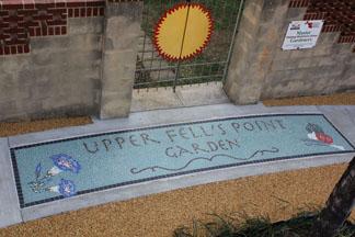 A community garden mosaic completed in Nov. 2012 Credit: Upper Fells Point Improvement Association 